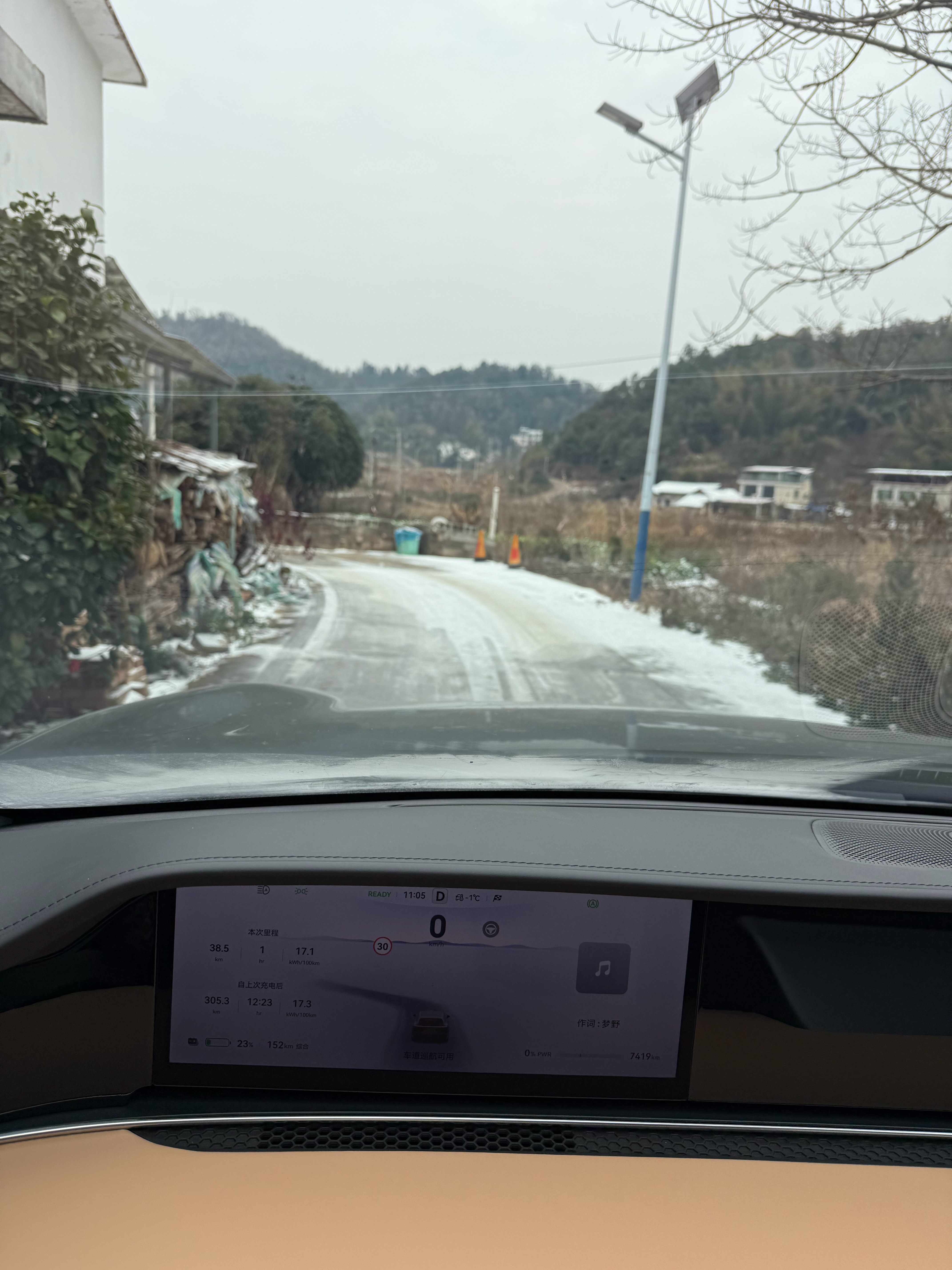 慌了，第一次开这路