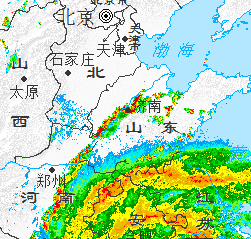 台风外围那一丢丢红色，让现在的济南暴雨如注。 