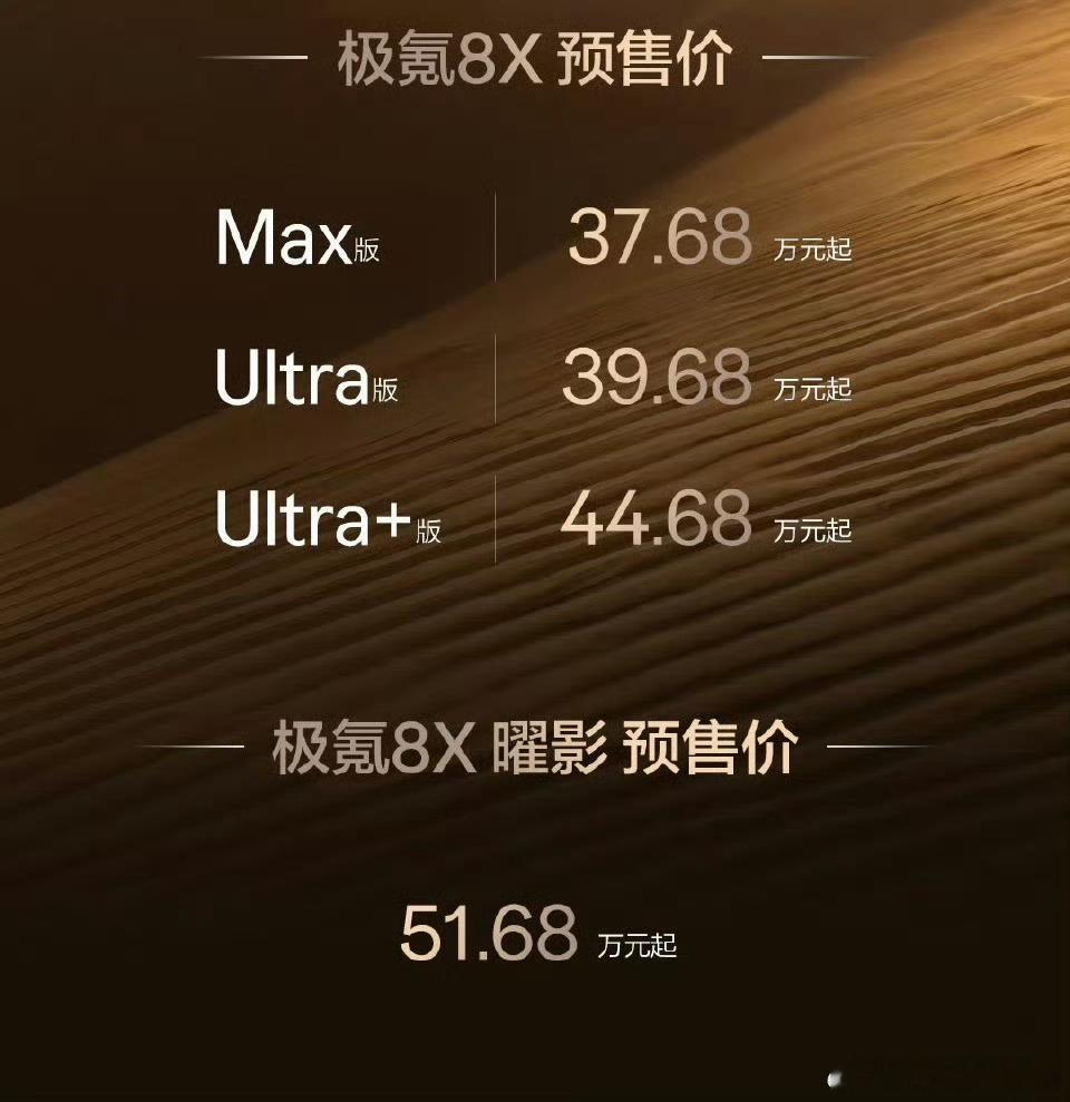 极氪8x预售38分钟破万 又玩起小定啦？命名也开始玩起来了不从Pro开始，直接来