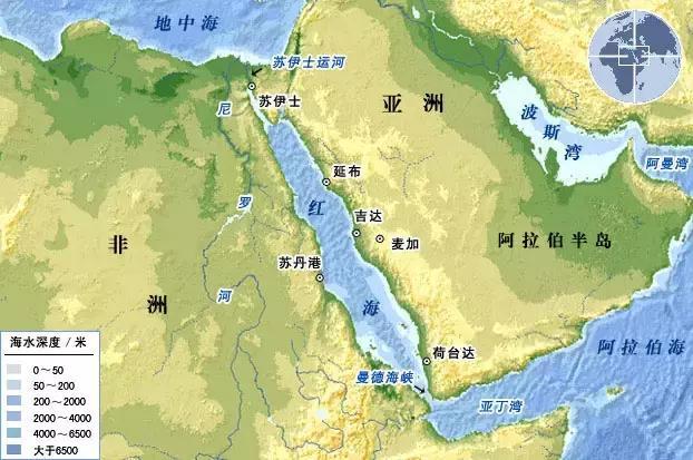 它连接苏伊士运河与曼德海峡，是全球非常关键的贸易航道。航道安全牵动许多国家，局势