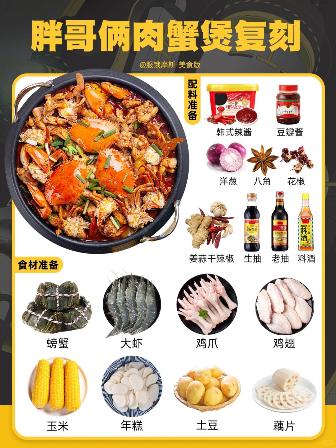 🔥完美复刻胖哥俩肉蟹煲，馋哭隔壁小孩