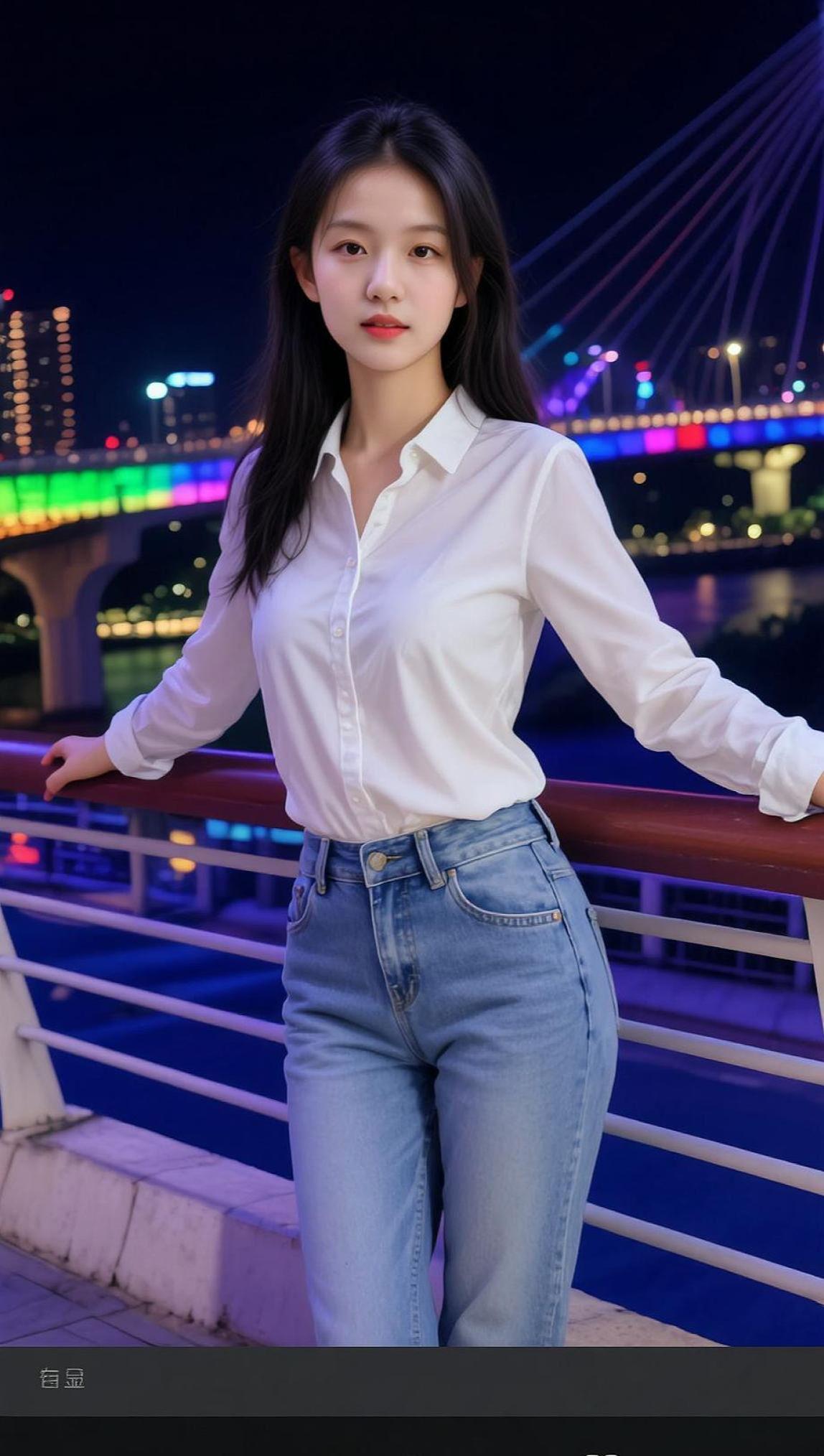 AI都市夜景生活照