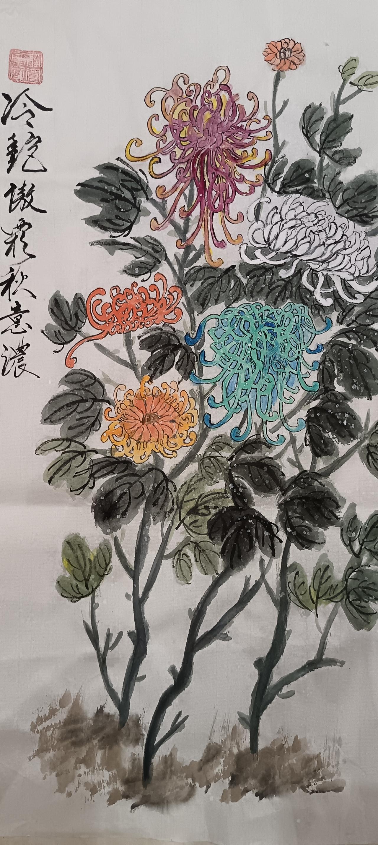 冷艷傲霜秋意濃