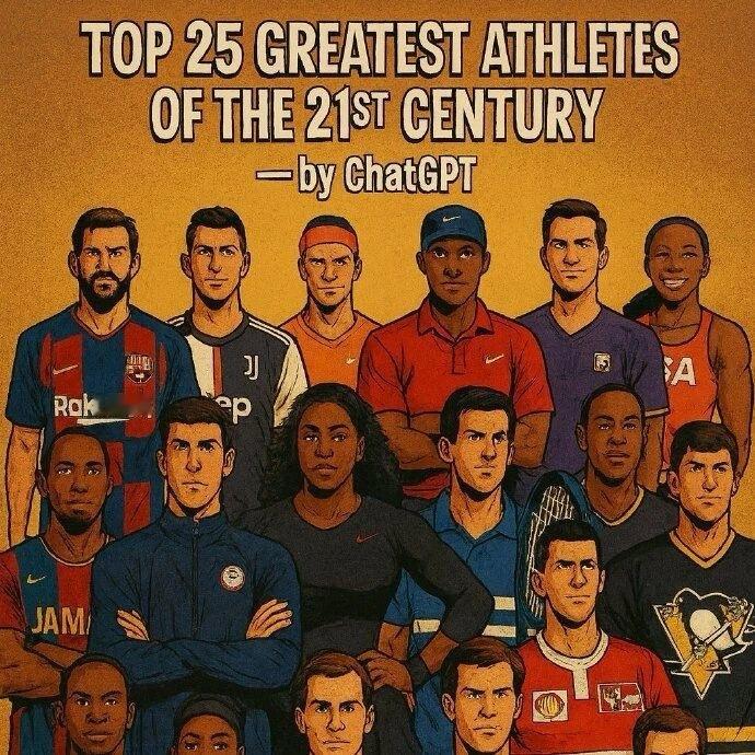 网球talking大会 ChatGPT评21世纪最伟大运动员，看看都有谁？你认同