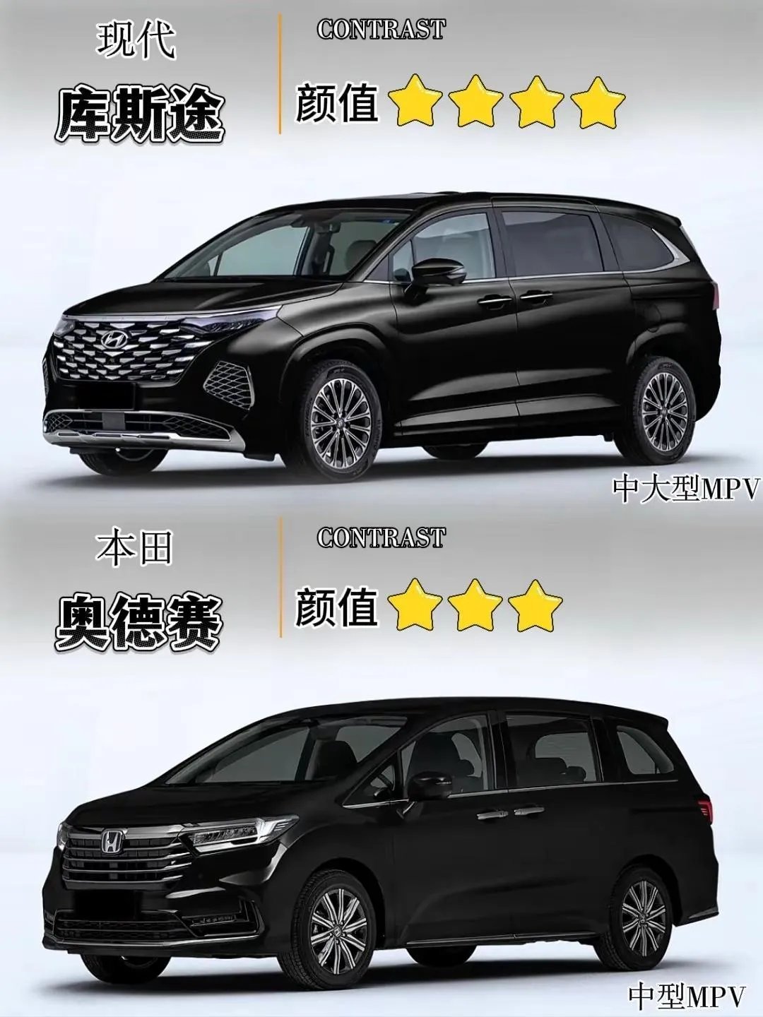 库斯途 对比 奥德赛。同级别 同价位，谁会更胜一筹？ 