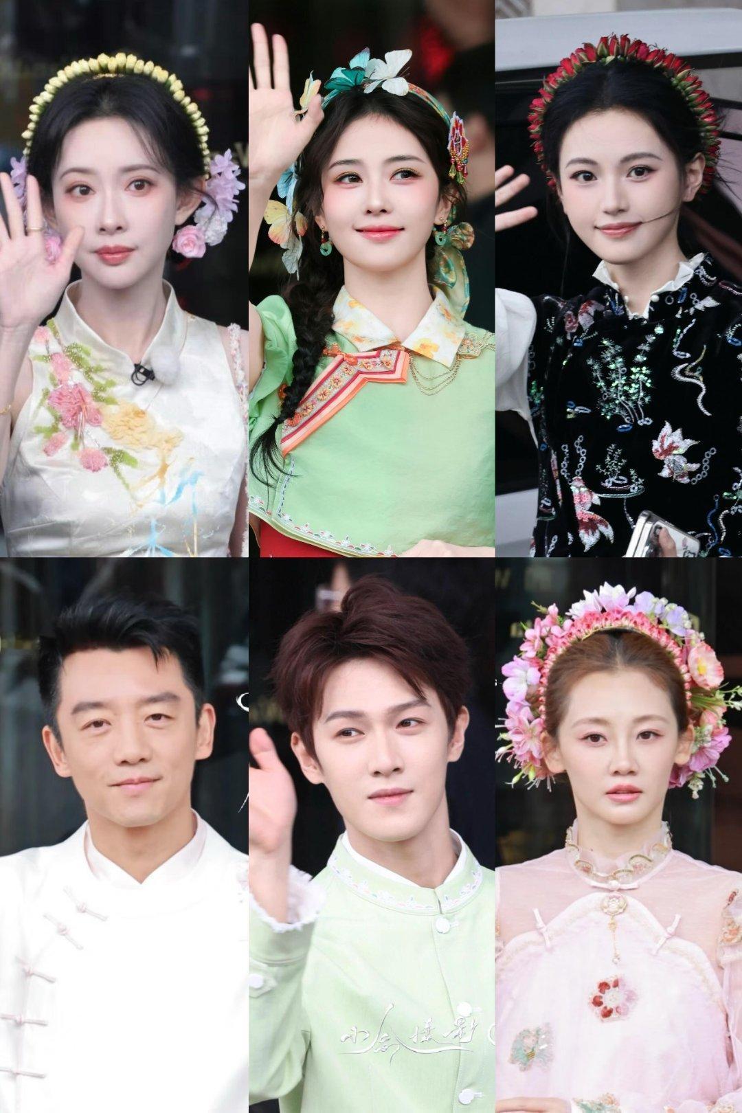 奔跑吧泉州录制簪花路透白鹿 孟子义 李昀锐 沈羽洁 郑恺 苗苗 