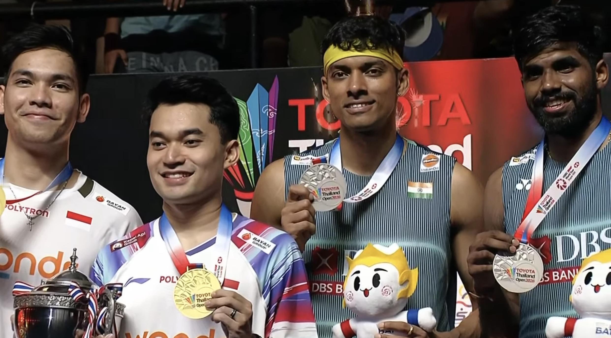 🏆男双冠军：卡尔南多/马丁🇮🇩🥈男双亚军：兰基雷迪/谢提🇮🇳恭喜四位