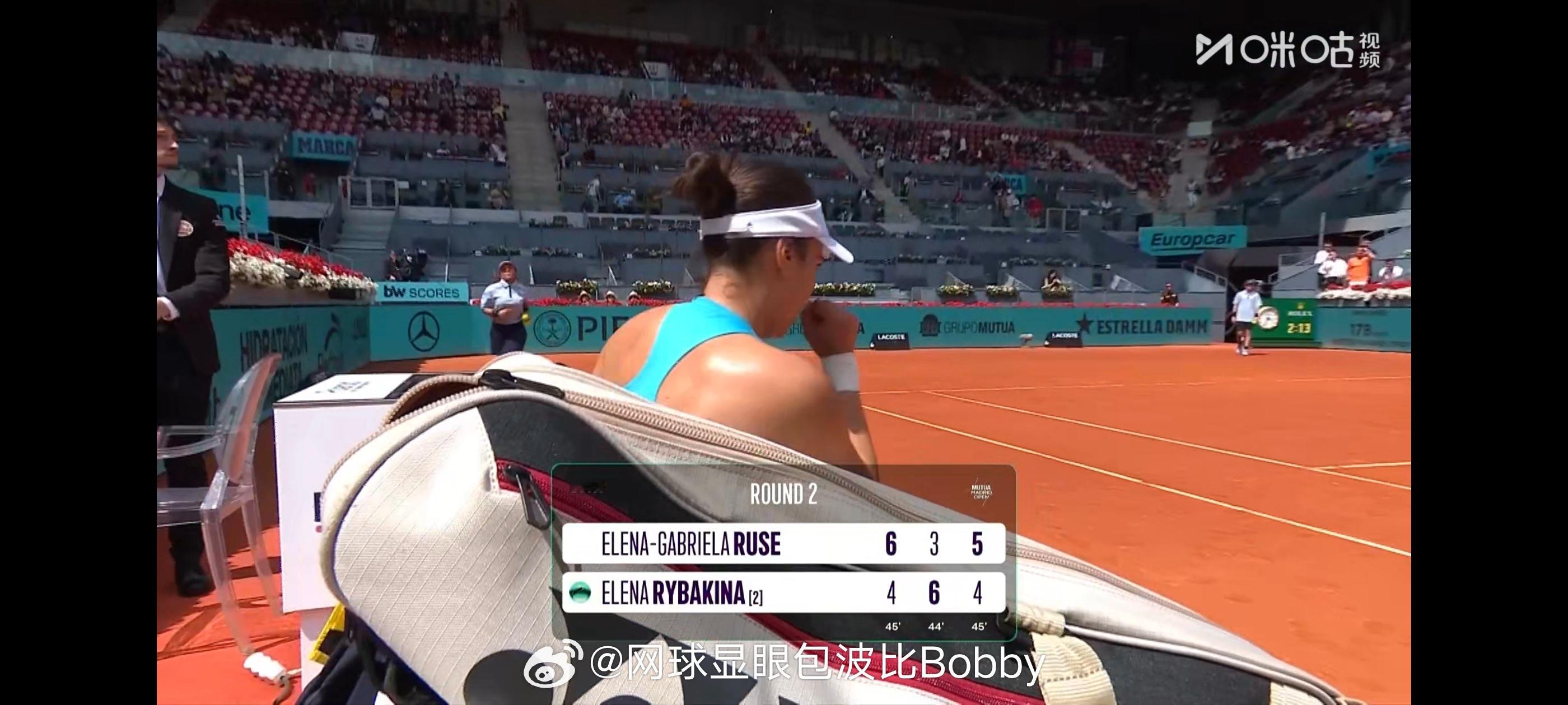 莱巴金娜全场比赛非保不可了……莱巴金娜网球wta