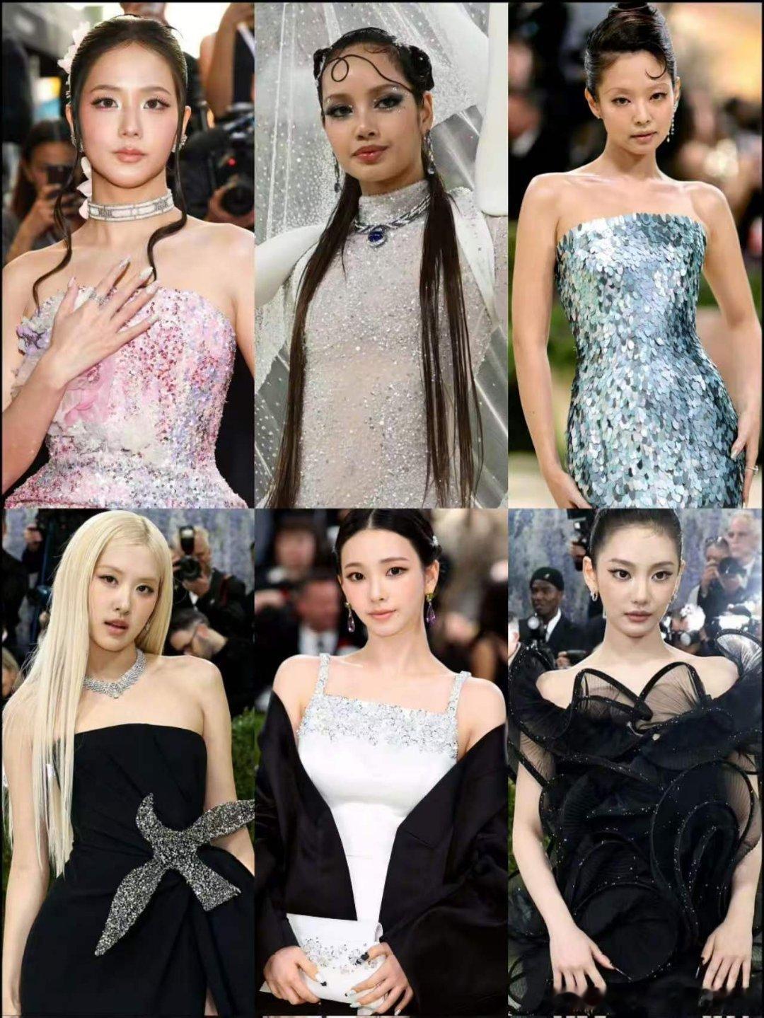 出席MetGala2026的KPOP女艺人 金智秀 Lisa Jennie 朴彩