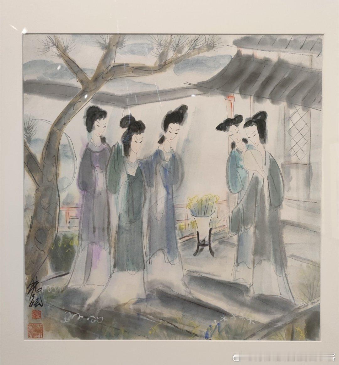 林风眠40年代，60年代，80年代的仕女。  ​​​