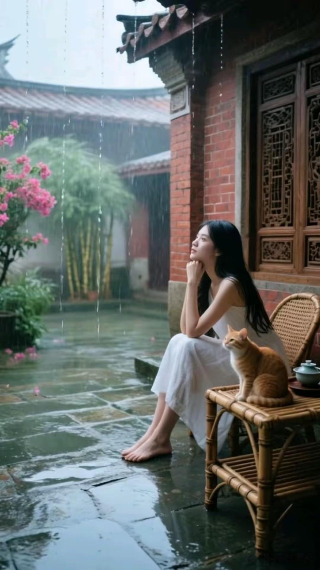 我超爱雨后去古村漫步！雨后的古村，空气中弥漫着泥土与青草混合的清香，那味道沁人心