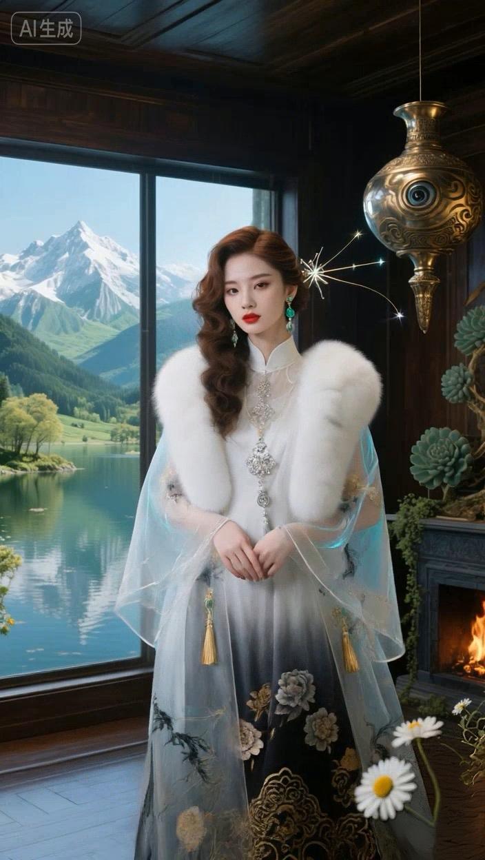 七绝●景区豪宅/古韵  

冰消雪化气仍寒，
闭户烧炉热反弹。
裹锦披裘豪舍住，