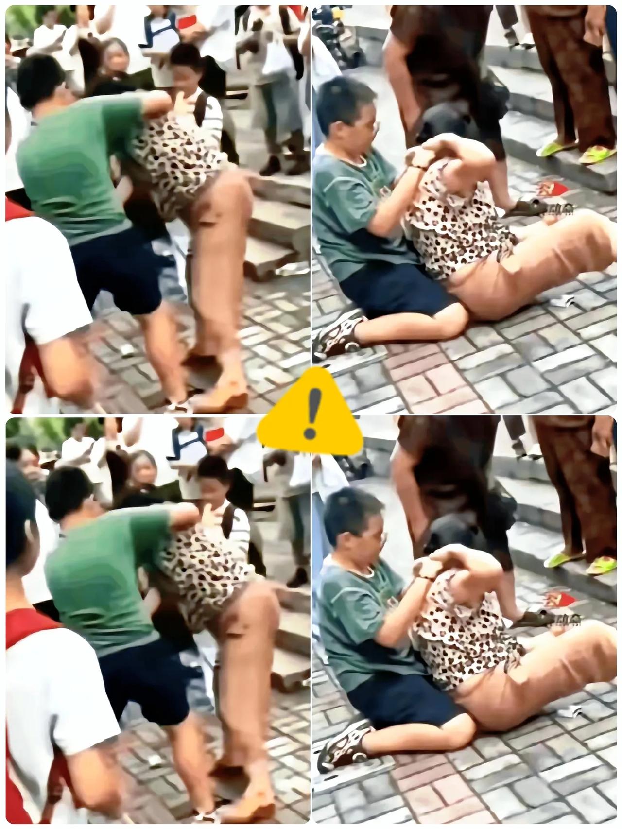 好痛心啊！

在学校门口，一位奶奶来接孙子回家，

放学出来他看见奶奶张口就要钱