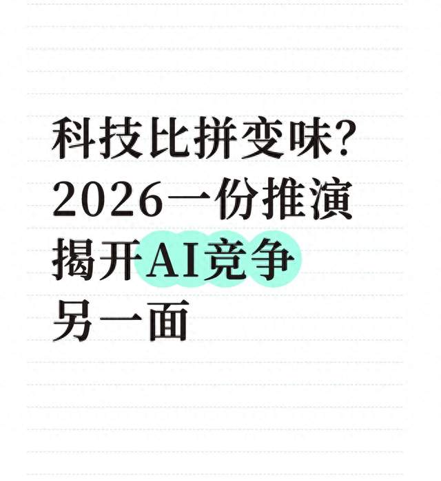 2026AI竞赛暗流涌动，为何会冒出军事干预的设想？