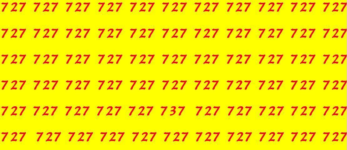 视错觉大脑挑战：只有 15% 的人能在40 秒内找到数字 737