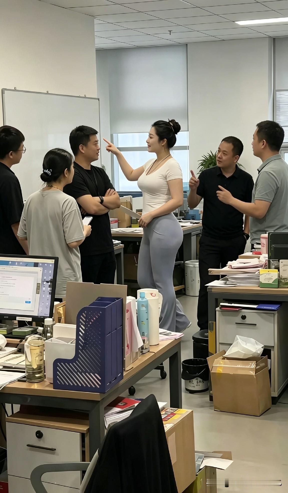 【白板前】女主管指着数据沉默三秒，原本嘈杂的办公室，突然只剩下翻书声

“这里的