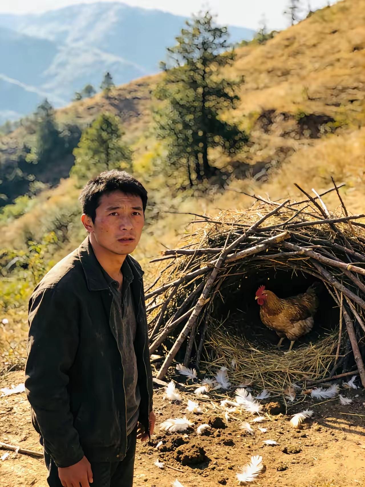 河南一男子包山养300只鸡，半年没捡着一个鸡蛋，谁料，跟踪到鸡窝撞见令人惊讶的一