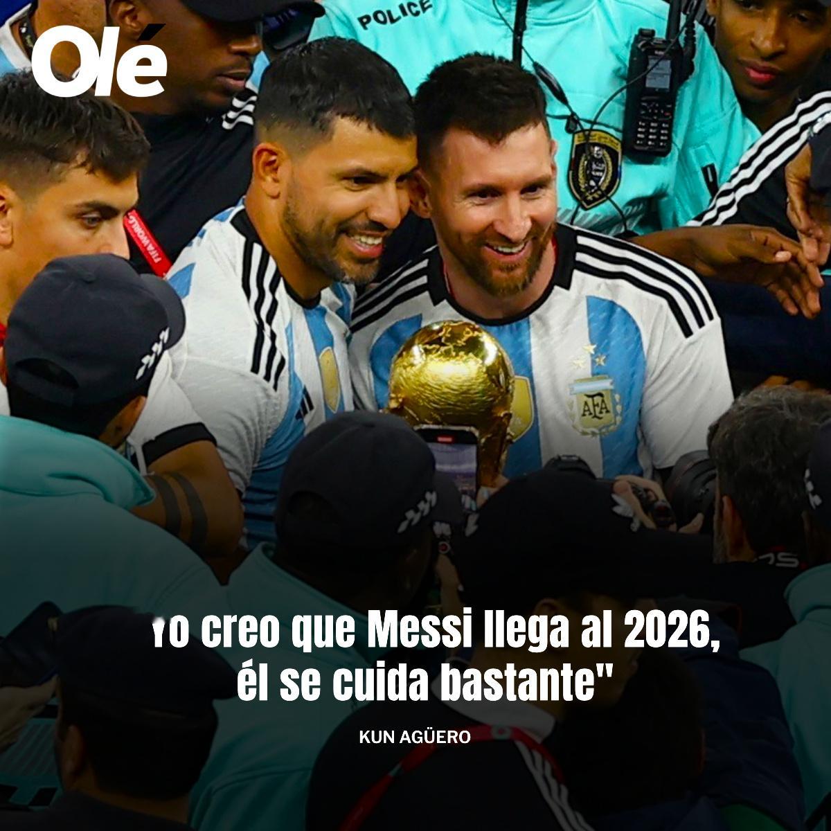 阿圭罗对梅西参加 2026 年世界杯表现出了信心🔟🙏💬 “我相信梅西会参加
