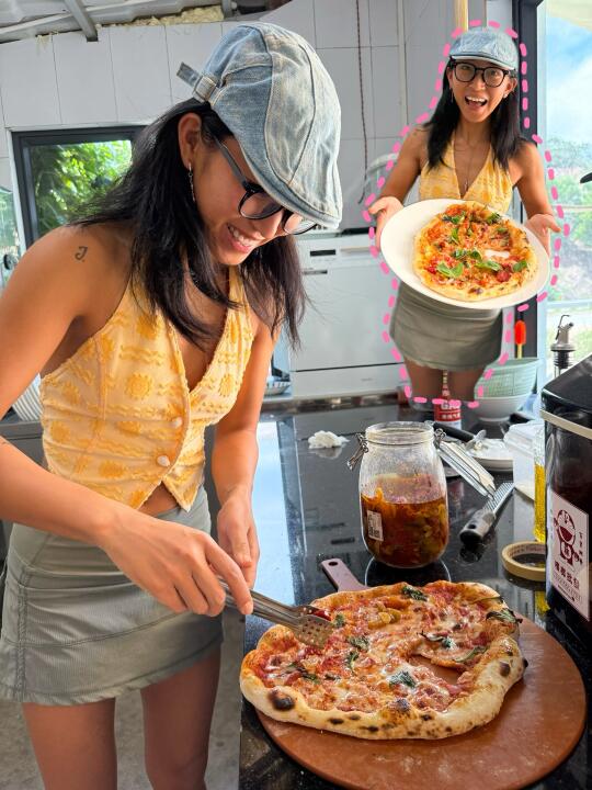 海边生活🍕惠州冲浪店里的窑烤披萨
