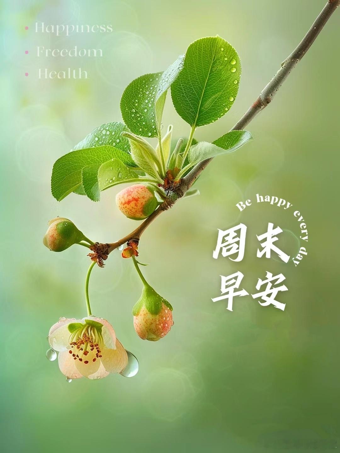 #早安# 周末愉快[鲜花] ​​​