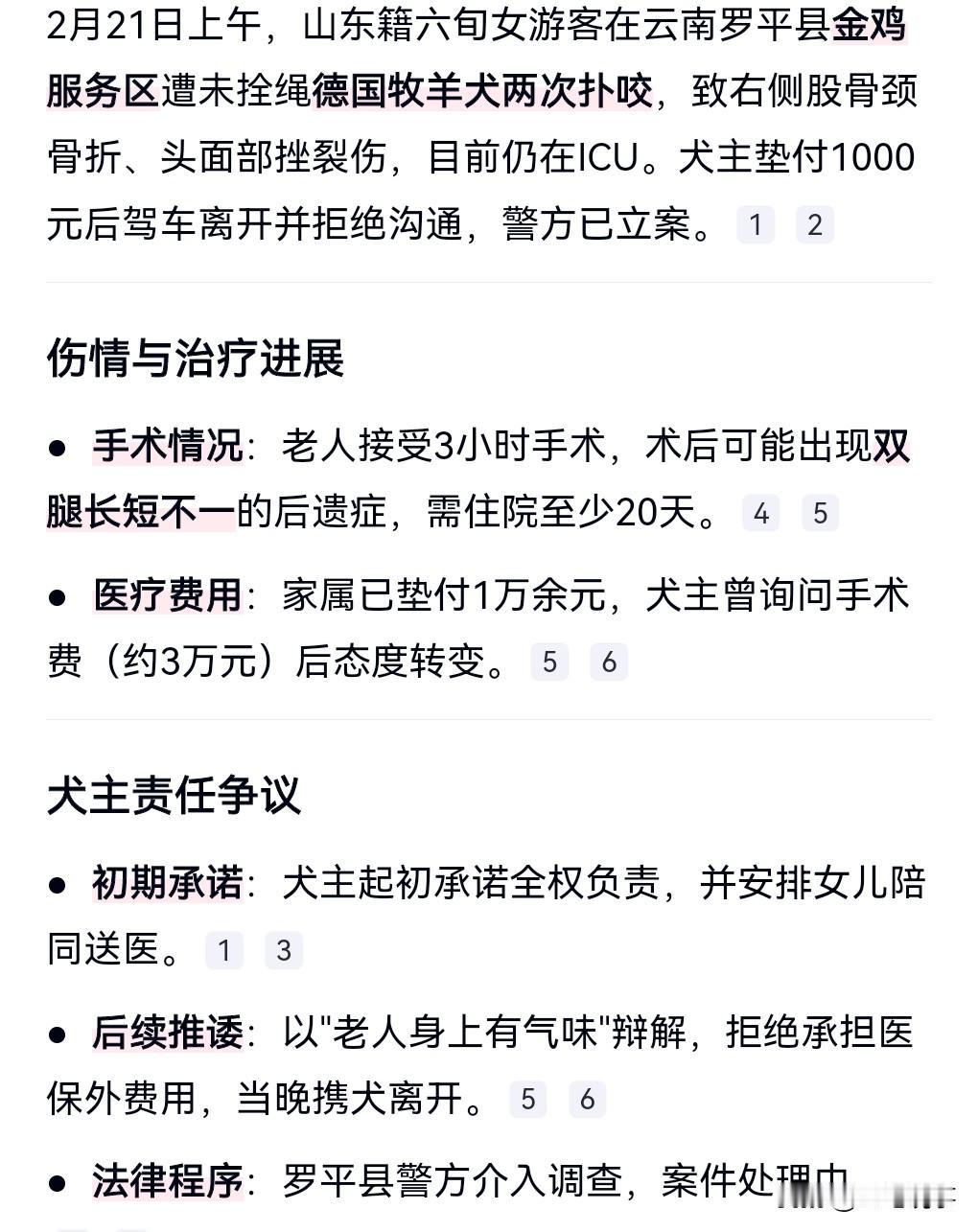 狗主人这下摊上事了，因为他养了一条恶犬，他竟然不拴绳，根据法律规定，不拴绳的狗咬