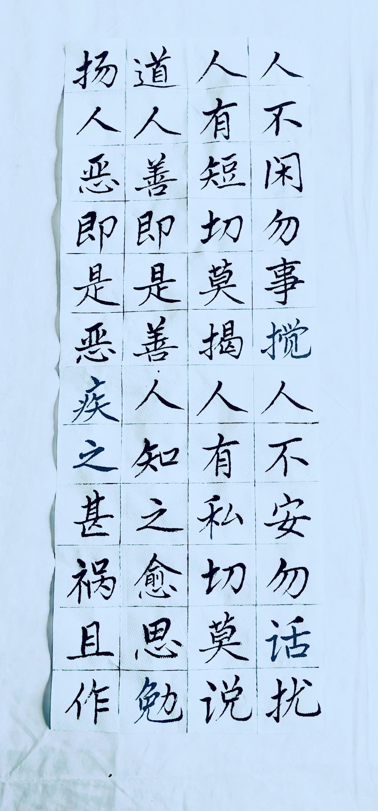 第四十天《弟子规》（17）楷书练习！毛笔楷书练字