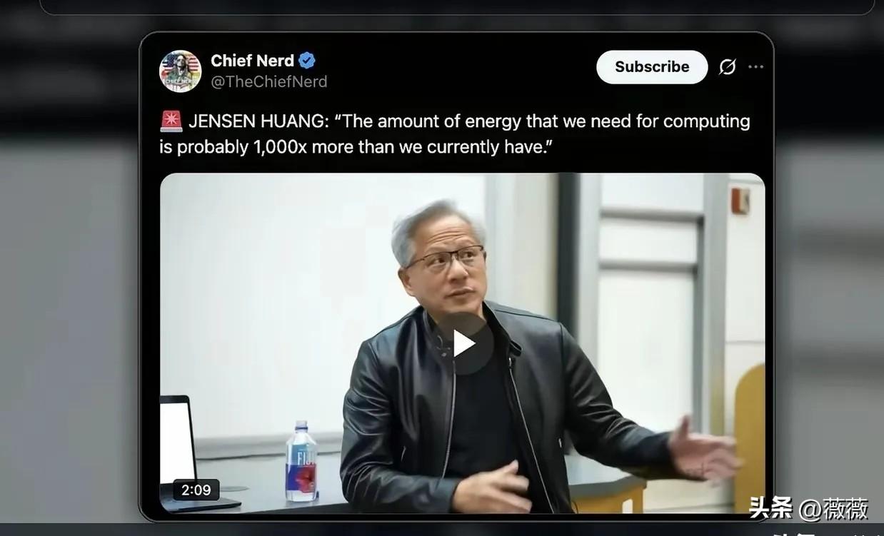 黄仁勋说：
"我最珍视的能力，
不是智力，
而是忍受痛苦，
承受磨难的能力。"