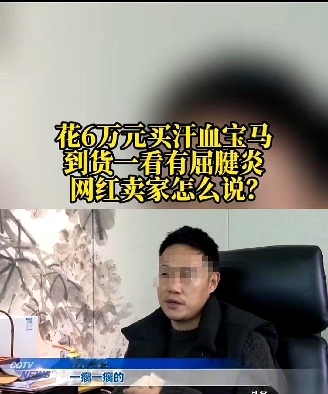 6万块，买一匹汗血宝马。大哥的江湖梦，还没开始，就连马都瘸了。
这事儿最有意思的