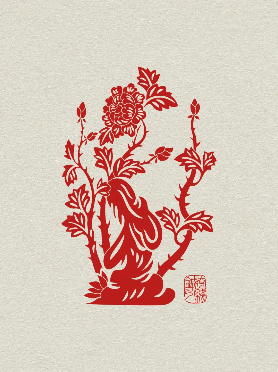 传统图案纹样·清代木雕·花卉纹