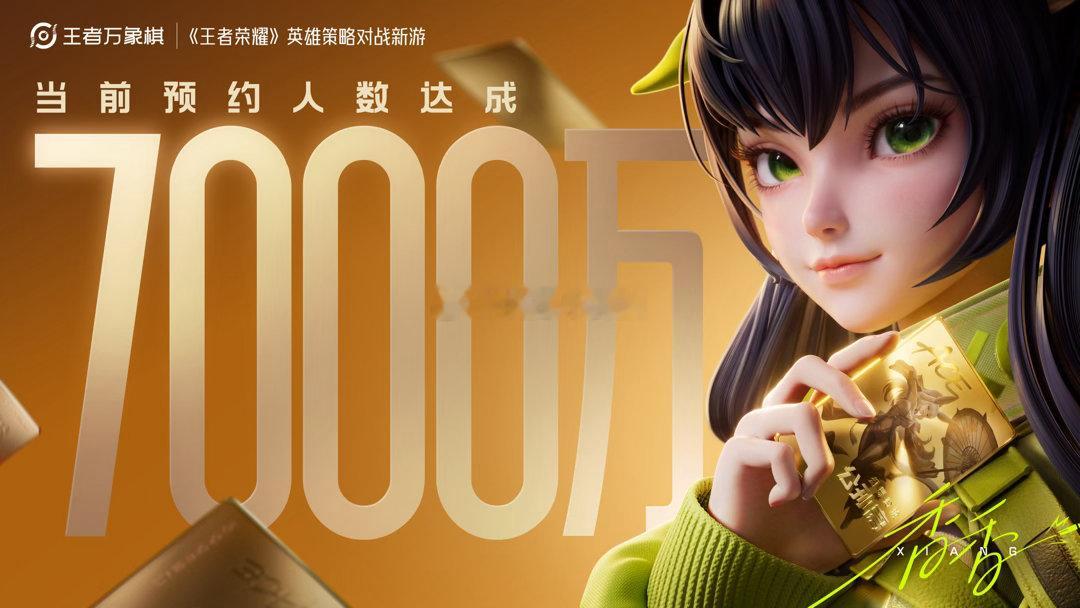 小万有多火爆，看看这预约量就知道了！7000万！这么多人都等着小万上线呢[舔屏]