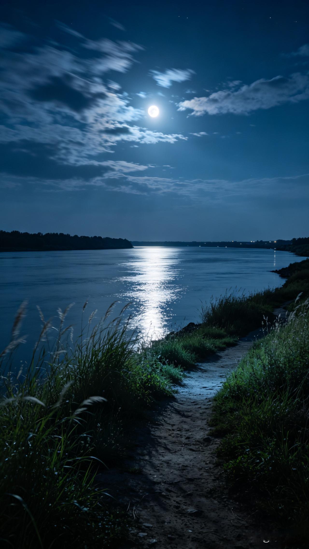昨夜风起，写了一联。
 
风穿野径云随动
月入空江水自明
 
风景入眼，心也安然