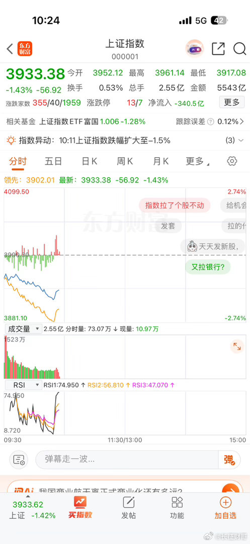 这怎么玩，涨一天，跌几天