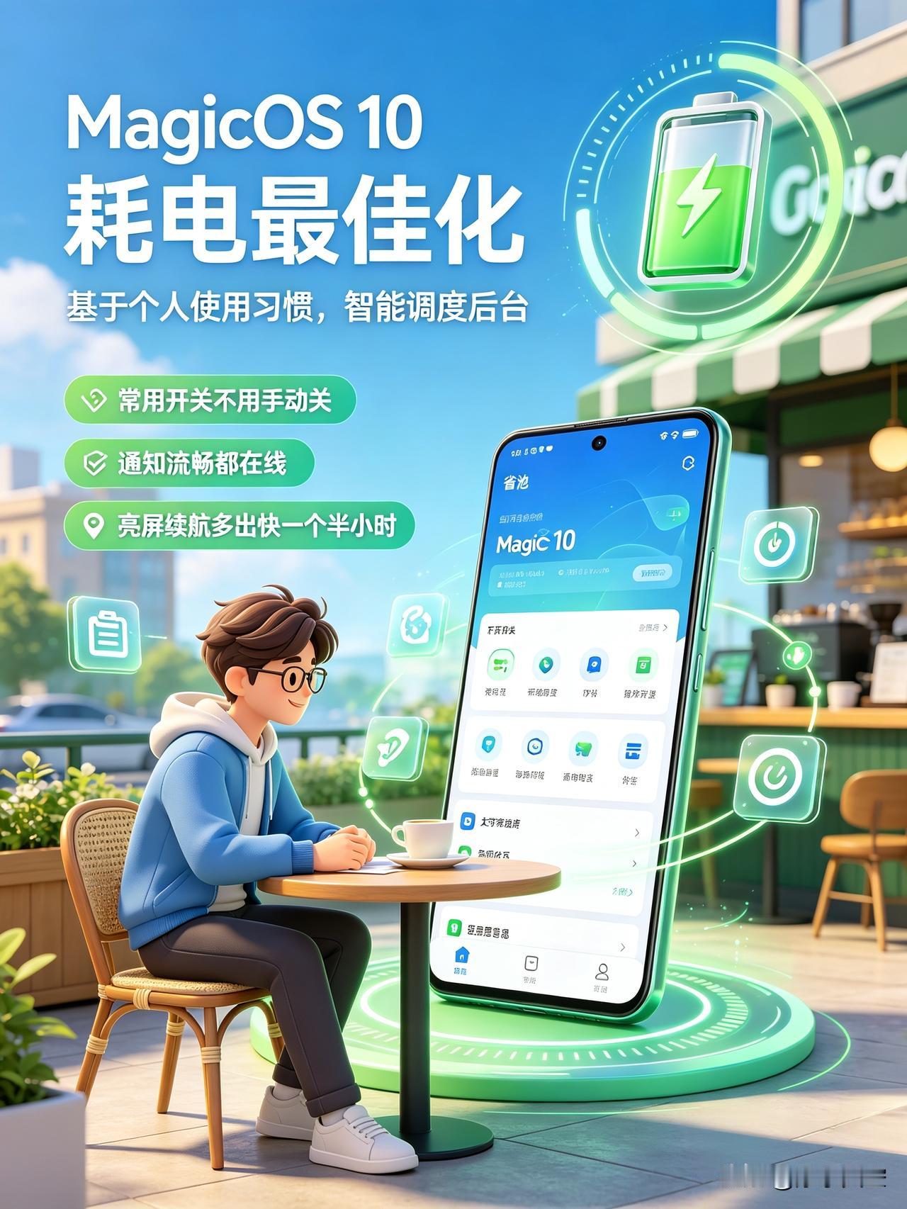 亲测MagicOS10这个耗电最佳化功能太藏活了🔋

 之前我总怕漏接消息、用