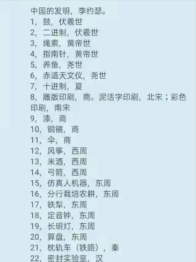 中国科技真的没有影响世界的发明吗？
来看看古代的68项发明，放眼全世界都达不到这