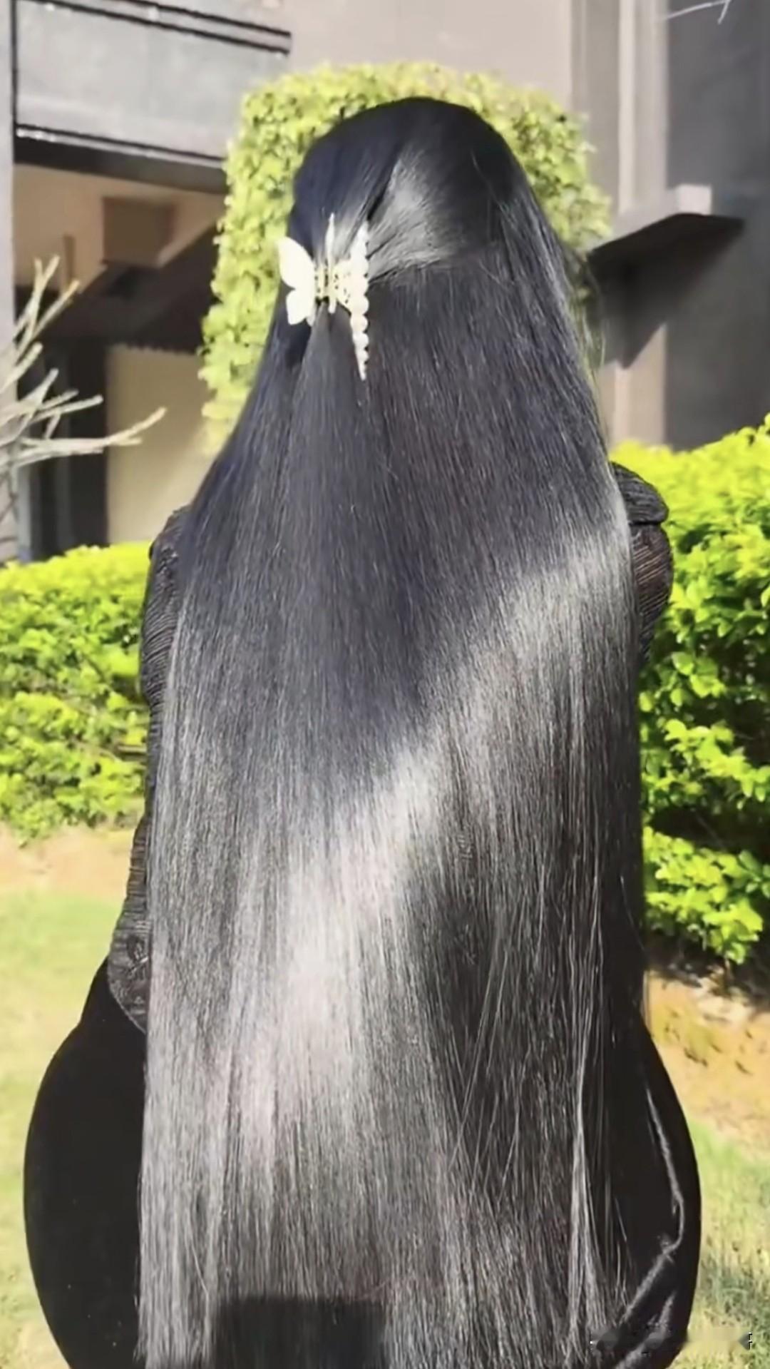 原来“长发及腰”真的很美……