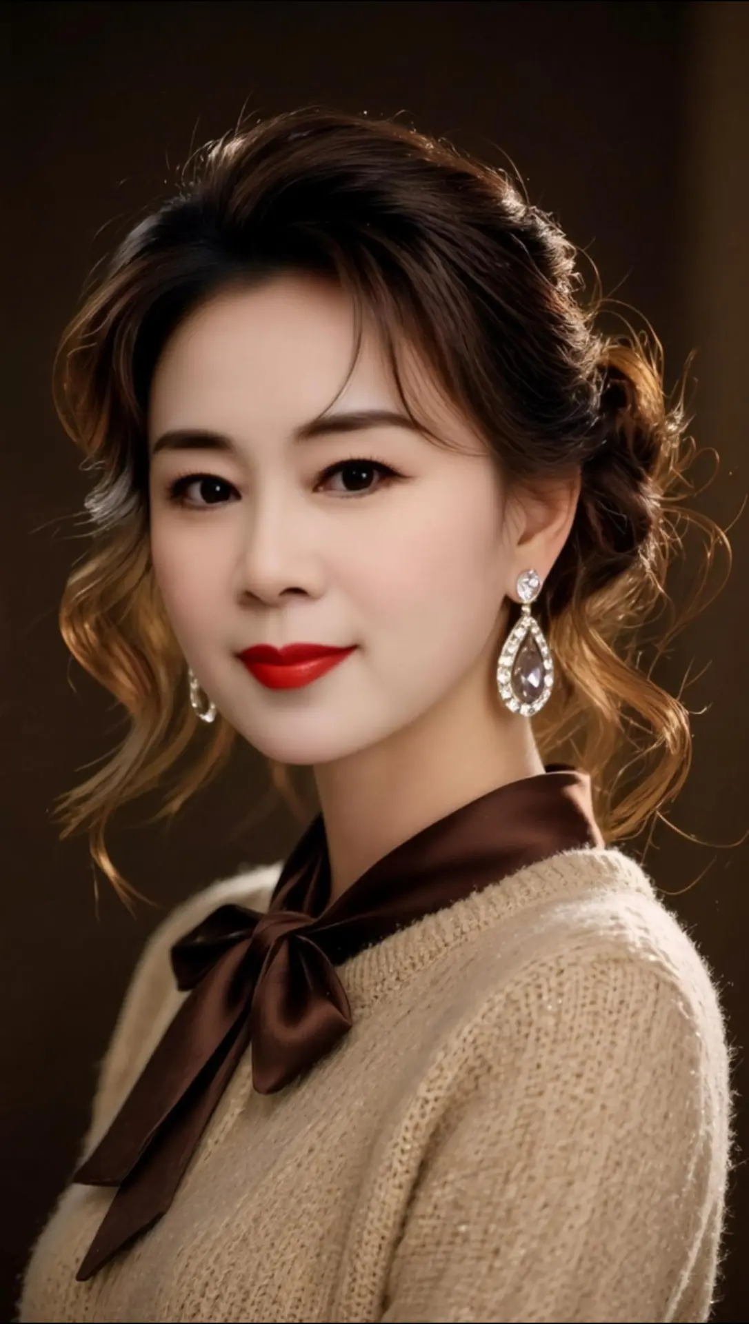 AI棕调复古照 随变ai随便玩