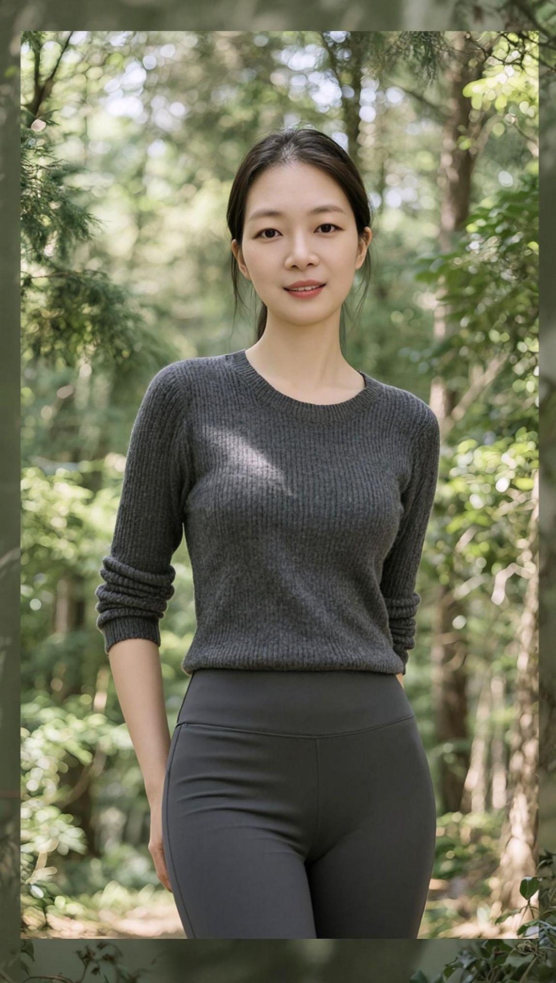 AI森系生活照 少女写真穿搭日常分享高颜值