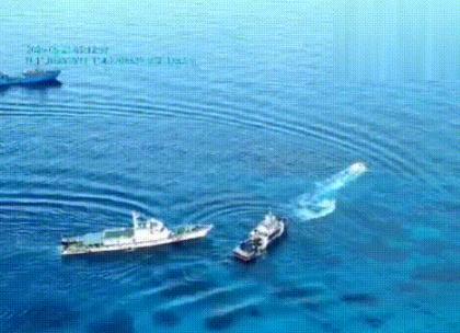 菲律宾死活不听劝，中国海警在中业岛“开炮”！
中国海警是隶属武警部队的海上执法力
