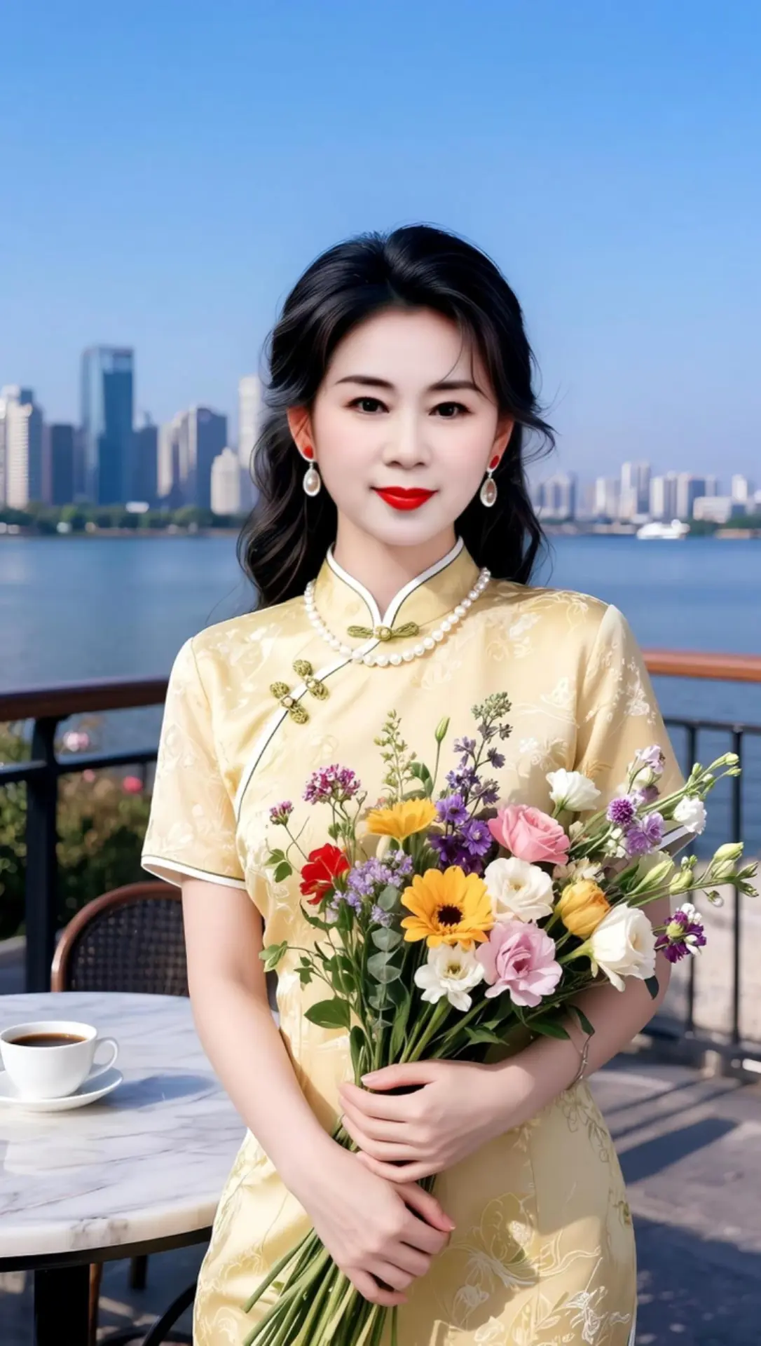 AI清新旗袍写真 随变ai随便玩