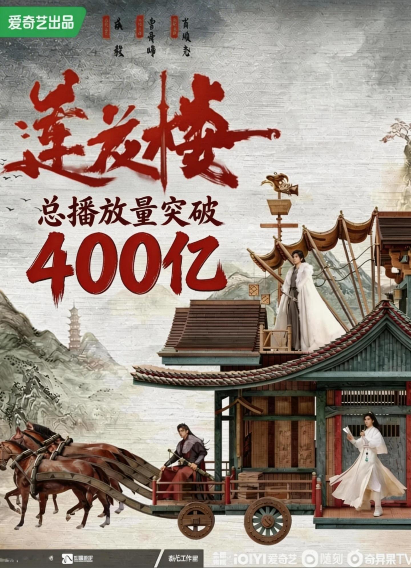 2016年至今，古装剧上星top1——成毅主演的《莲花楼》，上星轮播达到71轮，