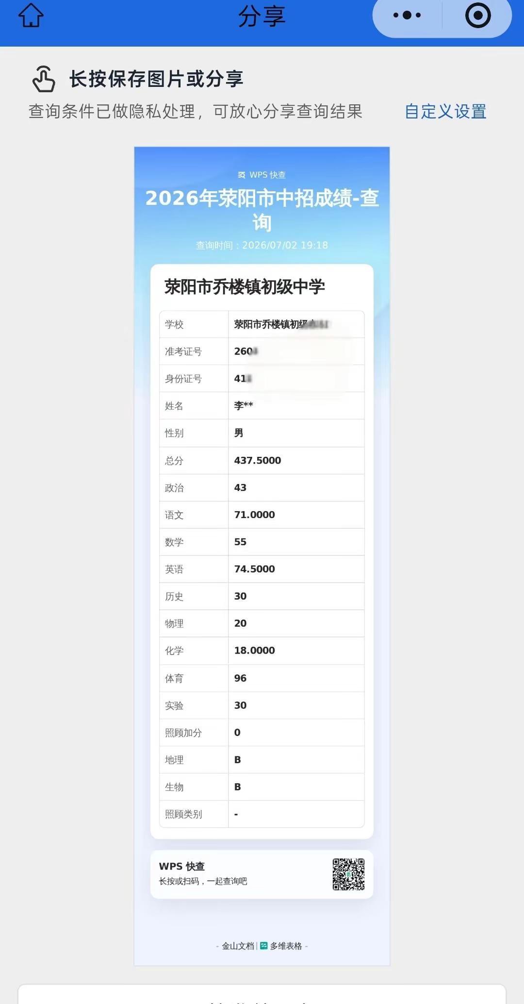中考落榜在我的意料之中，分数出来的那一瞬间不难过是假的，责怪太多也没用因为已成定