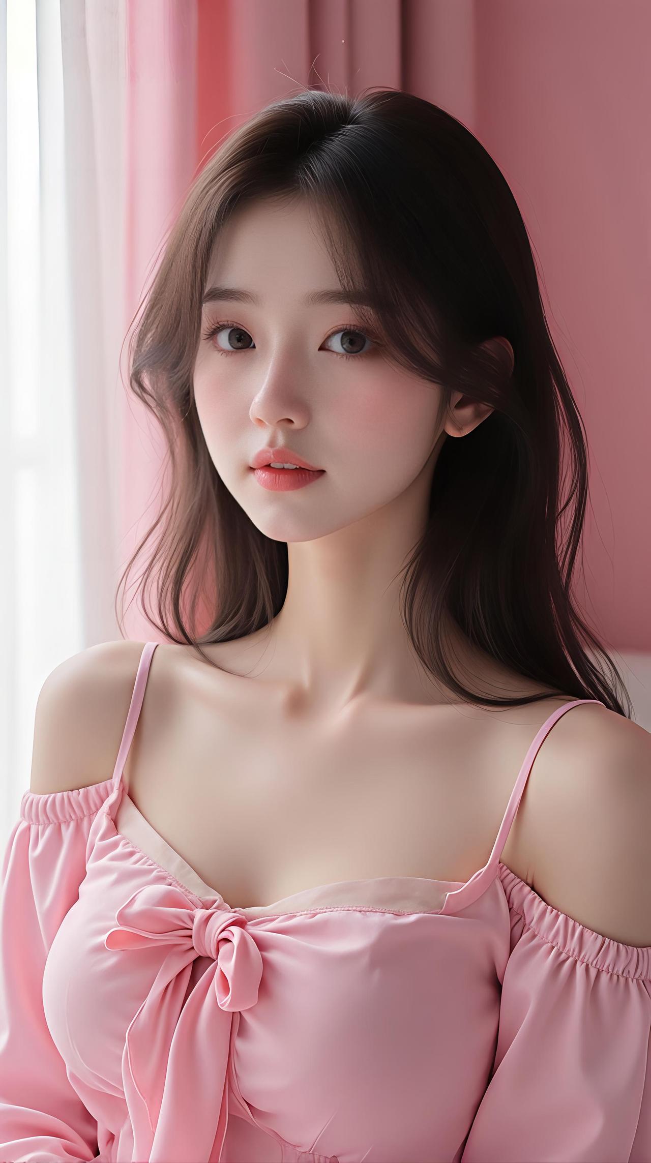  温柔是底色，惊艳是本色。这一抹粉，藏着独属于大女主的从容与底气。

极致人像 