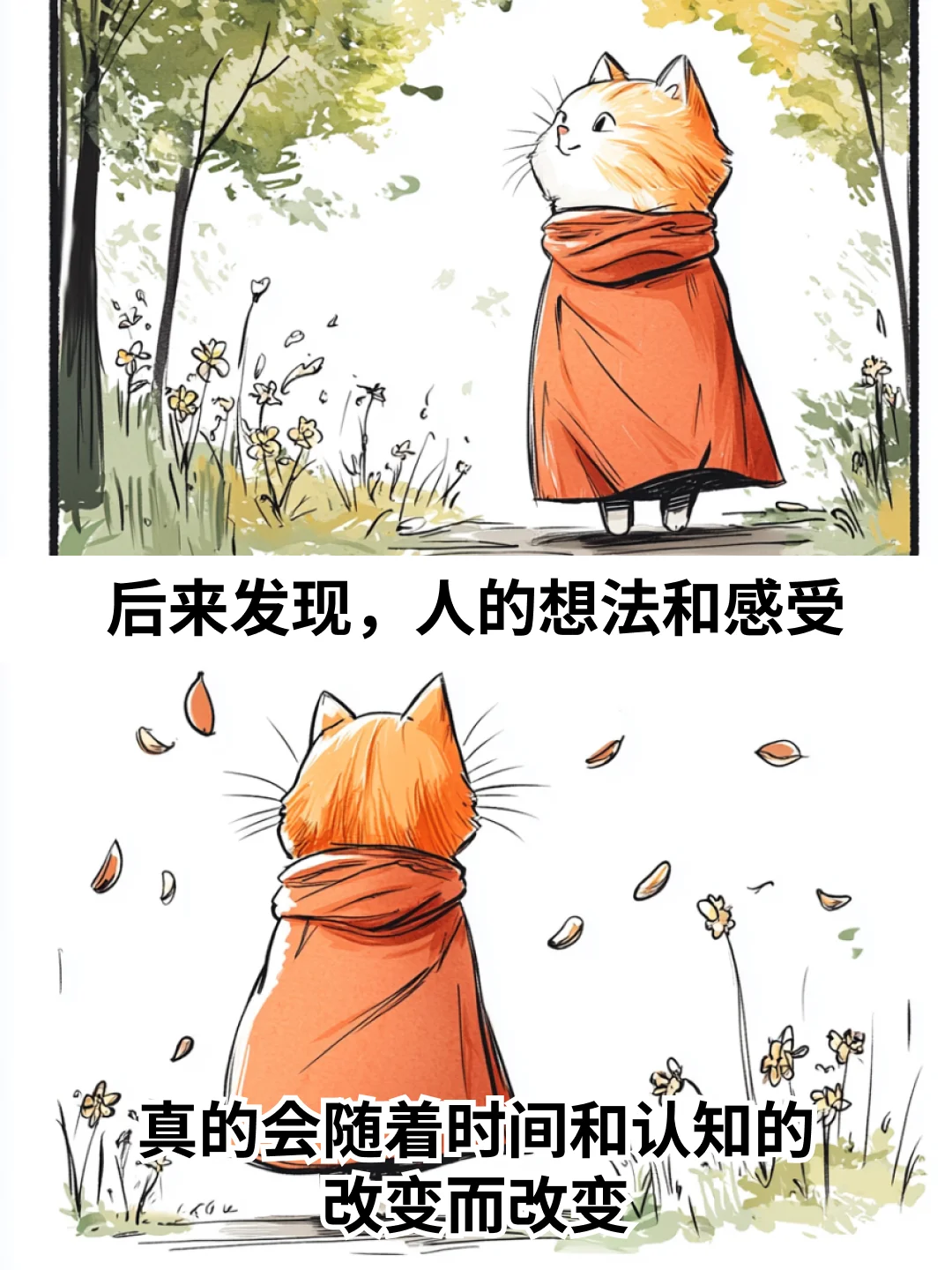 这段话太治愈了~