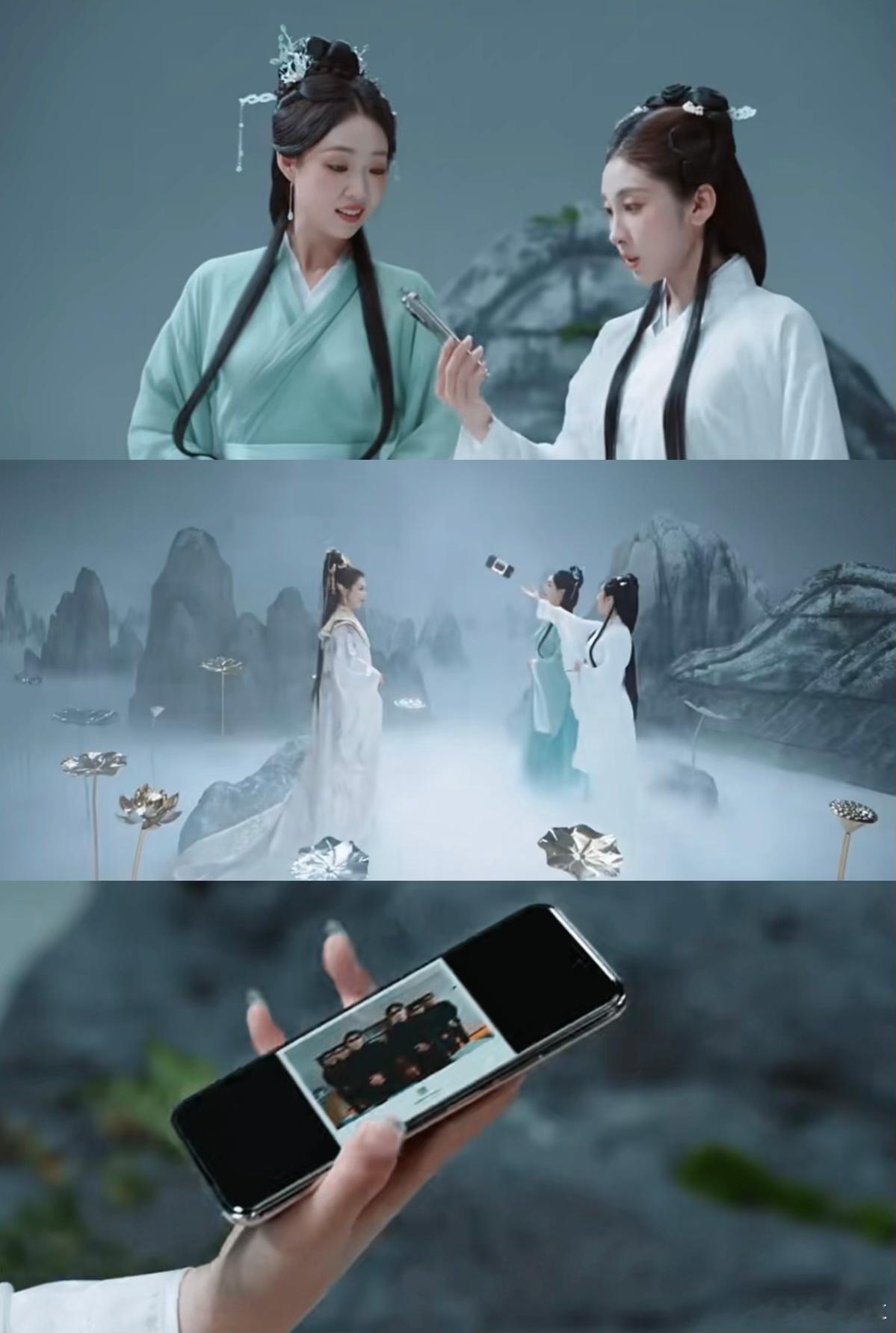 看到关晓彤女总裁look的霸总气场，又刷到她演法海的路透，还真是和她代言的华为n