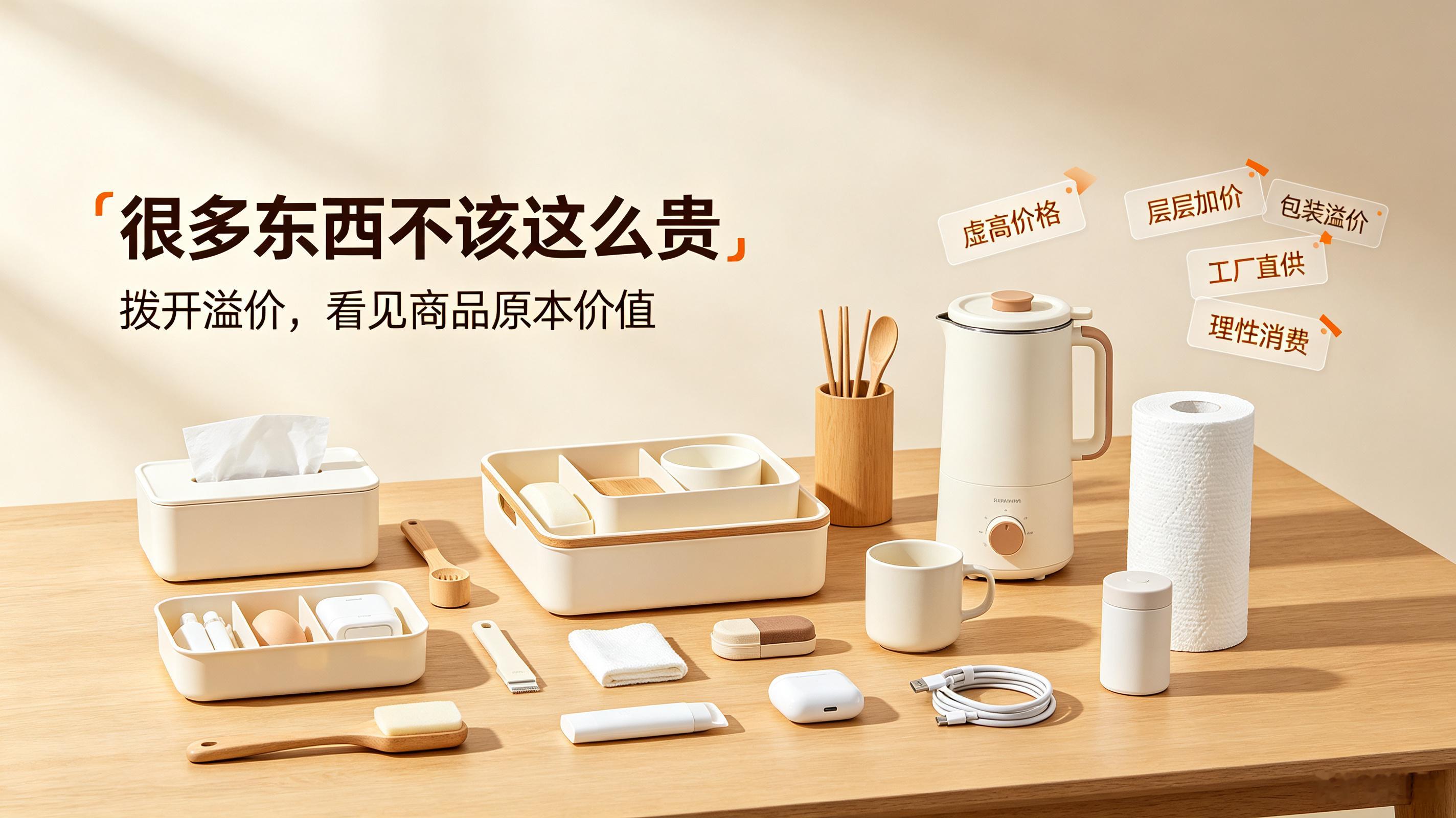 用惯拼多多发现很多东西不该这么贵看多了溢价，才懂什么是实在价格。同款物件，褪去品