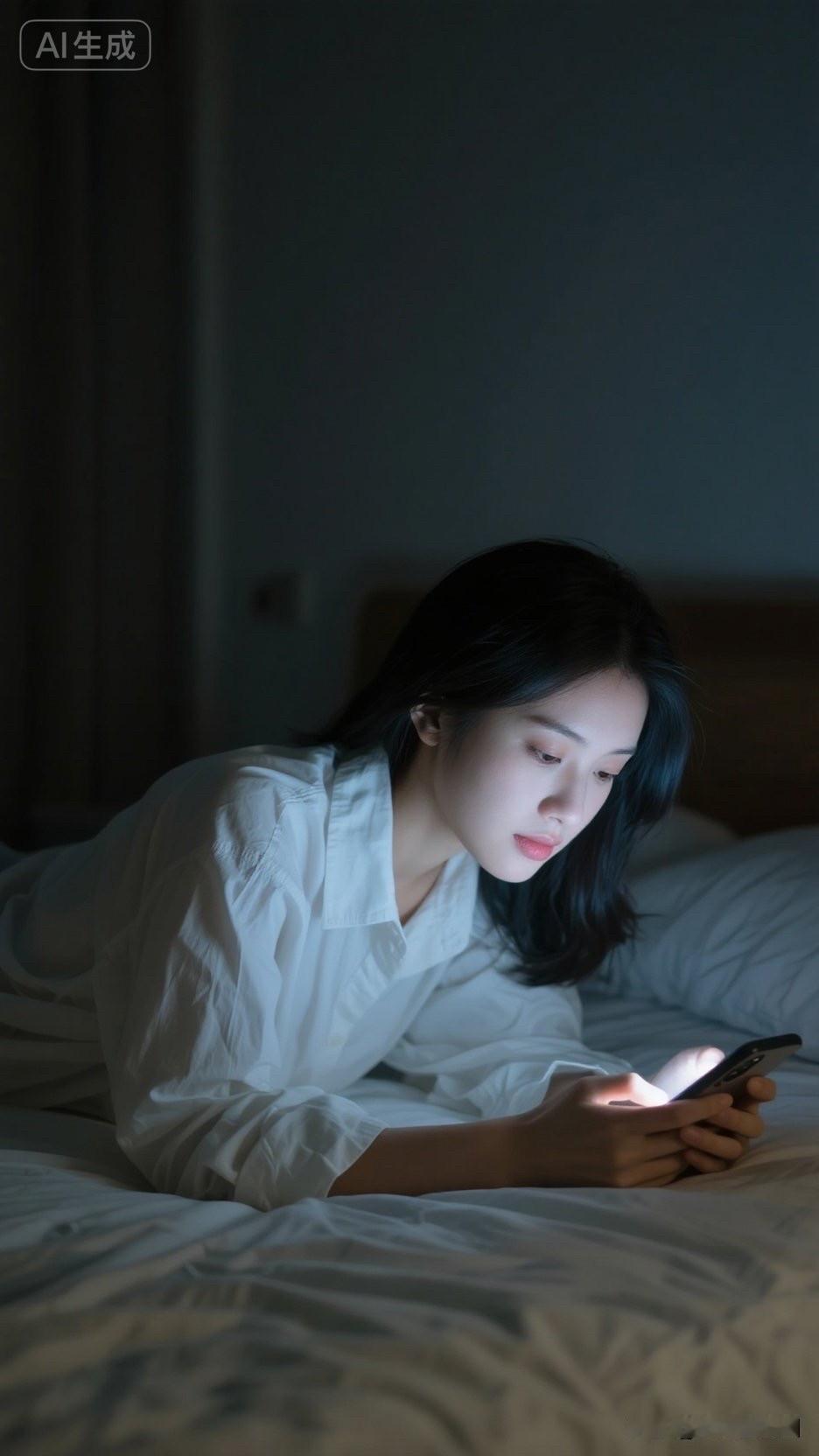 深夜的温柔时光，手机里的世界📱🌙