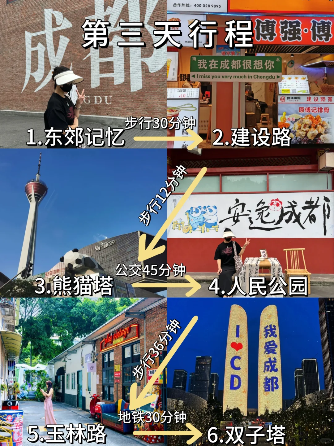 成都旅游攻略🥹3天2晚不绕路行程+避坑指