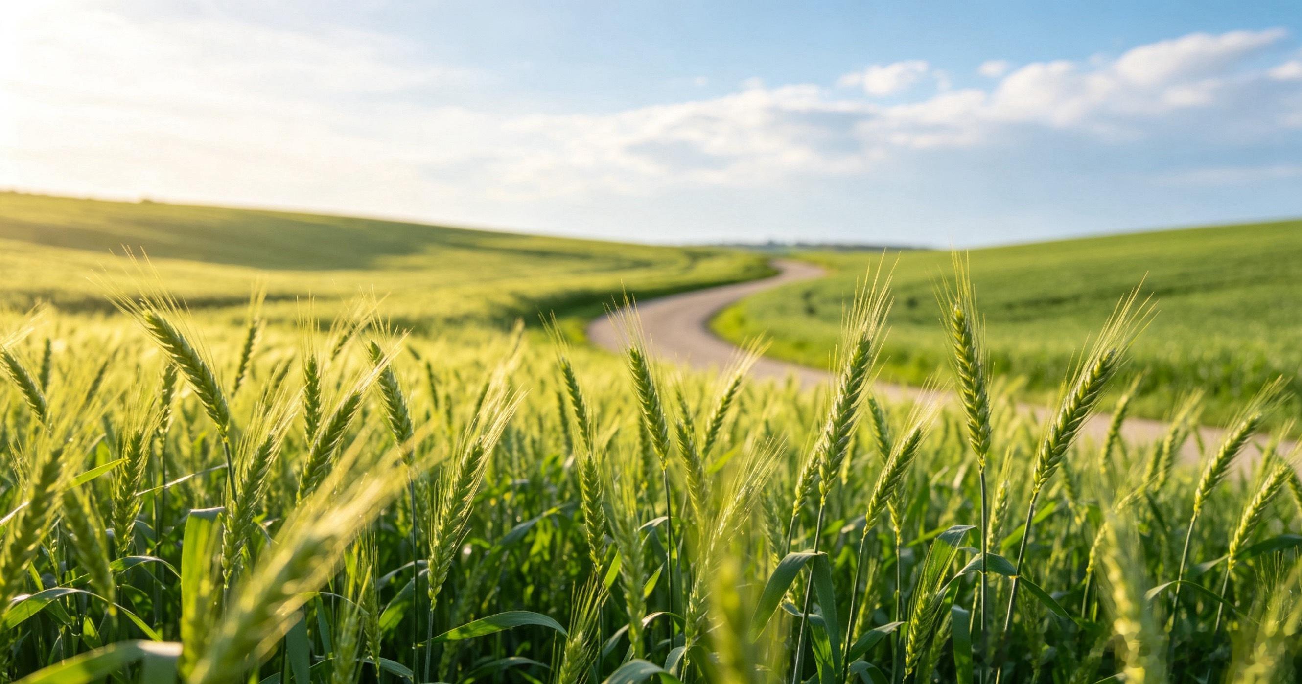 河南郸城一戏台搭在麦地唱戏      我没有见过真正的麦地，一直以为麦地越踩长得