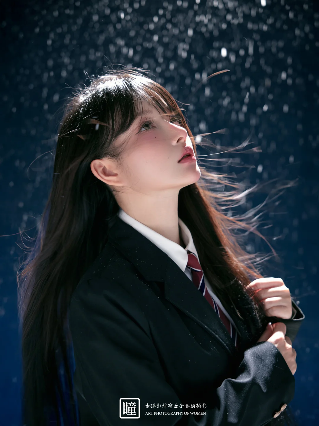 雪夜x制服少女🤍眼神里的故事感|贺州写真