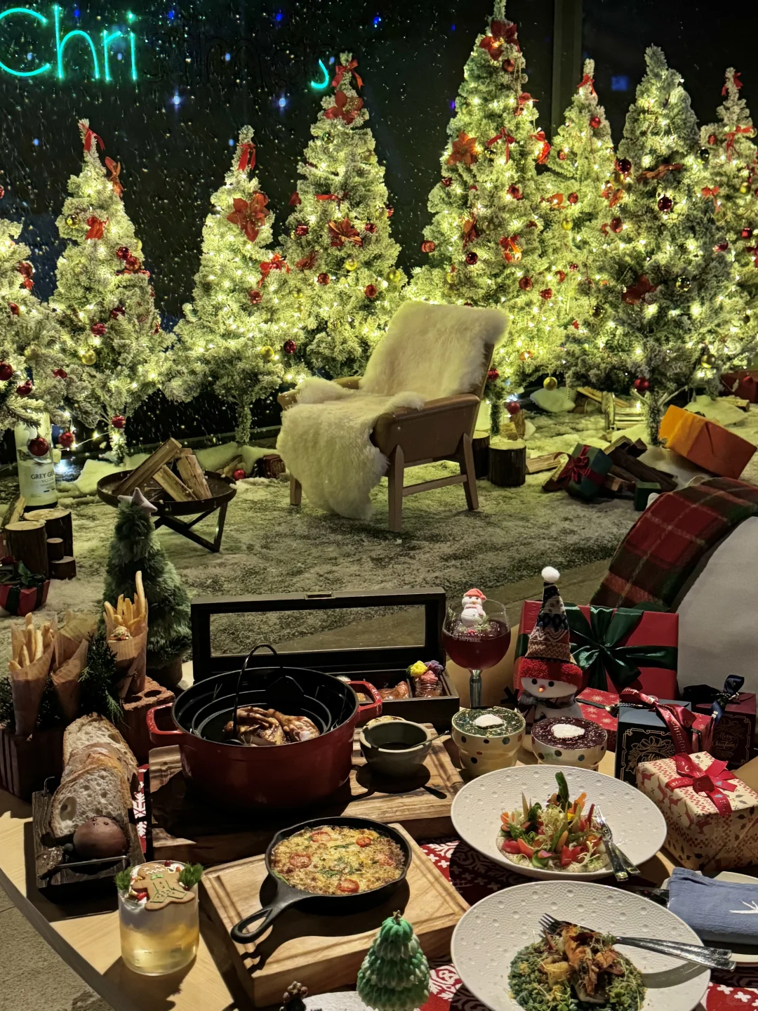 杭州西湖边！！圣诞氛围拉满🎄雪景好美😭😭